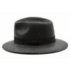 Panamský klobúk Fedora s hodvábnou stuhou - ručne pletený - Ekvádorská panama - Marone