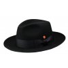 Čierny párty klobúk Mayser z králičej plsti - Atos Mayser