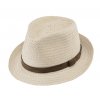 Unisex letný klobúk Trilby od Fiebig - Natur