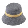 Bucket hat - letný šedý ľanový klobúk - Fiebig 1903
