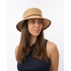 Luxusný dámsky nemačkavý béžový klobúk Fedora - ručne šitý, UV faktor 80 -  Mayser eileen