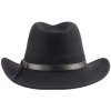 Austrálsky čierny klobúk vlnený - MACKAY