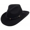 Austrálsky čierny klobúk vlnený - MACKAY