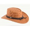 Austrálsky klobúk kožený - OSTRICH