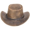 Austrálsky klobúk kožený - FLEETWOOD