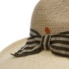Luxusný slamený klobúk so širšou asymetrickou krempou - Vivian - UV faktor 80