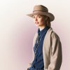 Cestovný nekrčivý vodeodolný béžový klobúk Mayser - Cowboy Hat