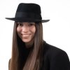Čierny klobúk Fedora Bogart - Mayser - Mio