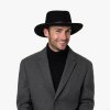 Cestovný nekrčivý vodeodolný čierny klobúk Mayser - Cowboy Hat