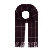 Vínová kockovaná šatka od značky Fiebig