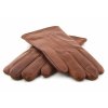 Pánske hnedé zimné rukavice s kašmírom - Carlsbad Hat