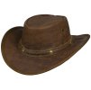 Austrálsky hnedý (tan) klobúk kožený - SPRINGBROOK