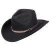 Austrálsky čierny klobúk vlnený - REEVES