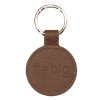 Kožený hnedý držiak na klobúky Fiebig - kľúčenka