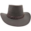 Hnedý kožený klobúk - Wallaroo Oil Jacaru