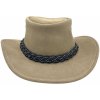 Béžový kožený semišový klobúk - Wallaroo