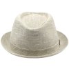 Látkový béžový klobúk od Marone - látkový ľanový klobúk