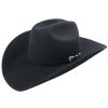 Trigger – čierny tradičný americký westernový klobúk 2x