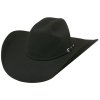 Čierny westernový klobúk BROKEN HORN 4X