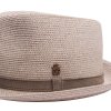 Luxusný nekrčivý hnedý klobúk Trilby - ručne šitý, UV faktor 80 - Mayser Dillon