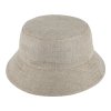 Bucket hat - letný ľanový béžový klobúk - Fiebig 1903