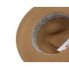 Slamený crushable (nemačkavý) letný béžový klobúk Fedora – Mayser Gedeon