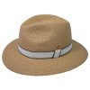 Slamený crushable (nemačkavý) letný béžový klobúk Fedora – Mayser Gedeon
