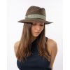 Luxusný dámsky nekrčivý klobúk Fedora – ručne šitý, UV faktor 80 – Mayser Simone Tabac
