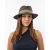 Luxusný dámsky nekrčivý klobúk Fedora – ručne šitý, UV faktor 80 – Mayser Simone Tabac