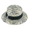 Dámsky letný zelený klobúčik z papierovej slamy