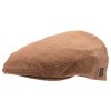 Bekovka Edward – gaštanová chambray čiapka z organického ľanu a merino vlny