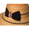 Luxusný dámsky slamený klobúk s veľkým okrajom - Marone
