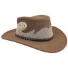 Jacaru Blaze hnedý – letný austrálsky klobúk s priedušnou korunou