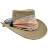Jacaru Jillaroo Sand – dámsky klobúk z brúsenej kože so šatkou