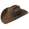 Hnedý kovbojský klobúk Bailey Roderick z vlny – western USA