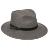 Dámsky sivý nekrčivý fedora klobúk - Leo