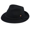 Čierny klobúk trilby Mayser - Maleo Mayser