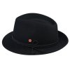 Čierny klobúk trilby Mayser - Maleo Mayser