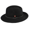Cestovný vodeodolný čierny klobúk Mayser - Mathis Mayser