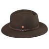 Cestovný vodeodolný hnedý klobúk Mayser - Mathis Mayser