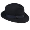 Dámsky nemačkavý čierny klobúk - Leila