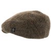 Zimná vlnená šiltovka - driver cap od CTH Ericson - Harris Tweed Green