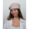 Dámska béžová plstená lodička - plstený baret - Seeberger