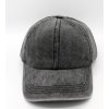 Čierna šiltovka z opranej bavlny - Baseball Cap Washed Cotton