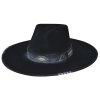 Messed Up – čierny americký klobúk z prémiovej vlny