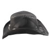 Bullhide Hardtail – kožený westernový klobúk Black