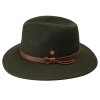 Cestovný nekrčivý vodeodolný zelený klobúk Mayser - Marvin Mayser