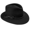 Dámsky luxusný čierny klobúk s kašmírom - Pita