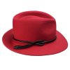 Dámsky luxusný červený klobúk s kašmírom - Pita