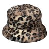 Luxusný chlpatý leopardí bucket hat Philippa - Mayser